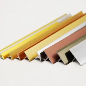 Factory Price Decorative Aluminium T Bar Transtion Tile Trim For Wall Tiles