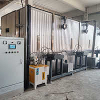 Équipement de séchage et de traitement thermique par carbonisation du bois de type conteneur à chauffage électrique, machine tout-en-un 80KW 6000kg, longue durée de vie