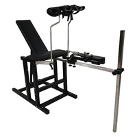 Bondage esclave formation sexe chaise BDSM Bondage meubles tabouret multi-fonction retenue chaise amusante avec pistolet Machine