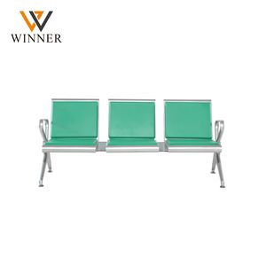 Modern 3 Kişilik Alüminyum Kamu Oturma Alanı Havaalanı Bekleme Koltuğu PU Minderli Dayanıklı Klinik Hastane Alışveriş Merkezi Ofis Parkı - Product Image 2