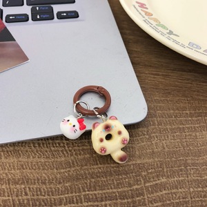 Nuevo Llavero de Gato Siamés de Dibujos Animados, Moderno y Adorable, con Hebilla Redonda, Colgante para Mochila y Auriculares, para Mujeres y Niñas, Venta al Por Mayor - Product Image 2