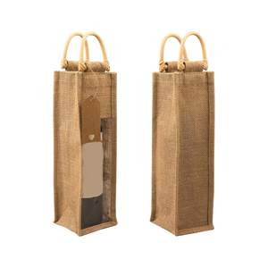 Bolsa de Yute para Botellas de Vino de Primera Calidad, Personalizable, Reutilizable, Ecológica, con Logotipo Personalizado, Presupuesto Razonable - Product Image 5