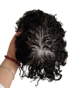 Pelucas de Cabello Humano con Encaje Completo de 18 mm para Hombre, Sistema Capilar, Tupé para Hombre, Baja Densidad, Buena Calidad # 1B - Product Image 1