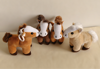 Porte-clés en peluche, poupée de machine à attraper, vente en gros, petit âne en peluche, cheval en peluche, jouets en peluche, porte-clés en peluche kawaii, jouets