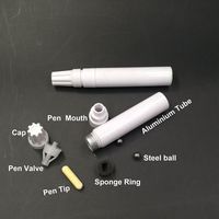Stylo de peinture rechargeable en gros avec tube en aluminium vierge pour sublimation, marqueur graffiti pour peinture acrylique DIY et art graffiti