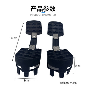 Protectores de Suela para Botas de Esquí Stone-Spotted Wood, de Goma Negra Antideslizante, Unisex, para Invierno, AS-G05 - Product Image 2