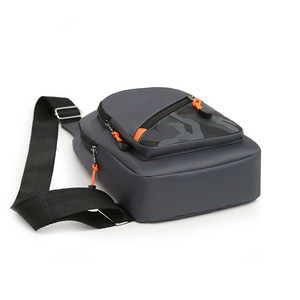 Men's Chest Bag Crossbody Shoulder Bag Large Capacity Oxford Cloth Everyday Use Gray Black Blue Spring 2024 - Product Image 4