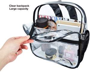 Bolso cruzado transparente de pvc para mujer, bolsa cruzada de concierto aprobada por el estadio - Product Image 3