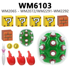 WM6103 Personnages de jeu Koopa Waluigi <span class=keywords><strong>Yoshi</strong></span> Princesse Peach Wario Luigi Mini Action Compatible avec les blocs de construction Jouets pour enfants - Product Image 1