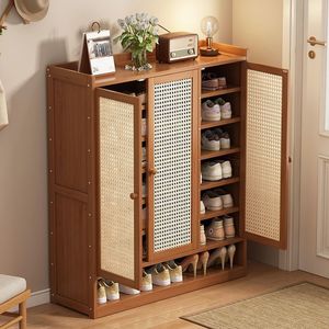 Simple indoor <b>shoe</b> <b>rack</b> for home use, suitable for rental apartments, economical multi-layer dustproof <b>shoe</b> cabinet. - Product Image 4