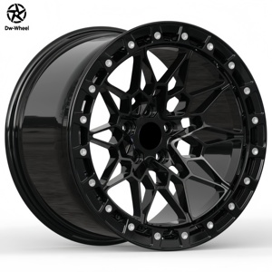 <span class=keywords><strong>Jantes</strong></span> en alliage d'aluminium forgé DW à rayons multiples 18 <span class=keywords><strong>19</strong></span> 20 22 24 <span class=keywords><strong>pouces</strong></span> NOIR BRILLANT avec beadlock pour BMW M3 G80 G81 M4 G82 G83 - Product Image 1