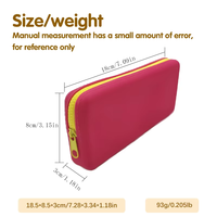 Étui de voyage en silicone pour brosses, trousse de toilette, sacs de maquillage, porte-monnaie durable avec poignée, vente en gros