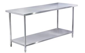 रेस्तरां बेकरी रसोई के लिए 1000x700mm कस्टम मूड वाणिज्यिक स्टेनलेस स्टील काम टेबल - Product Image 4