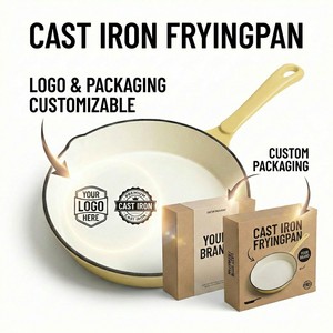 E-TOP Pre-Seasoned Large Cast Iron Skillet with Handle Outdoor Camping Pizza <strong>Pan</strong> Use for <strong>Grill</strong> Stovetop Induction Oven Cookware - Product Image 6