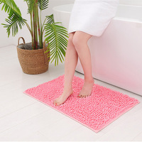 <strong>Best</strong> Quality Anti-Slip Shaggy Chenille Bath Floor Bathroom Rug Mat Chenille Mat