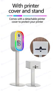 Matrimoni digitali Vintage: guscio di cabina fotografica DSLR iPad-Flash, metallo <span class=keywords><strong>e</strong></span> 360 ° RGB per incontri intimi - Product Image 5