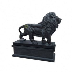 Moderne Extérieur Hôtel Villa Jardin Rue Paysage Décoration Design Sculpté À La Main Marbre Dormir Lion Statue Pierre <span class=keywords><strong>Art</strong></span> Sculpture - Product Image 5