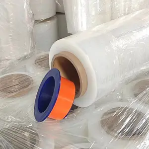 Clear Strech Plastic Ldpe Pe Packaging Film Roll Pallet Wrapping Machine Lldpe Hand Packing Pallet Wrap Stretch Film