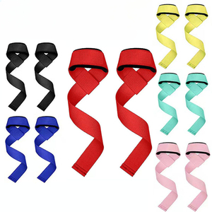 Sangles de musculation pour la gym, lot de bandes de maintien pour poignets, sangles d'entraînement pour soulever des poids lourds, sangles de poignet pour deadlift pour soutenir la préhension et soulever plus lourd - Product Image 1