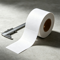Label Thermal Perekat Sendiri Ukuran Kustom Tahan Air Gulungan Label Thermal untuk Printer Barcode Kertas Label Thermal