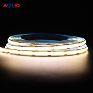 Bande lumineuse flexible COB à CRI90 élevé, 480 LED, 5 mètres, 12V, bande LED pixel, 10W/M, 8mm, éclairage d'armoire, bande LED COB 24V, en stock - Product Image 1