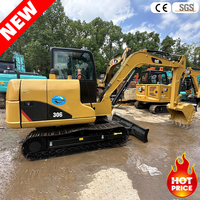 Excavatrice Cat 306 d'occasion, Cat306 6 tonnes pour travaux de construction, mini-excavatrice Caterpillar 306C 306D 306E d'occasion, machine de terrassement Cat 306E