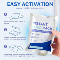 Bolsas de Gel Refrigerante Instantáneo OEM Desechables para el Control de Gripe y Resfriados, Transporte y Entrega de Alimentos Fríos y Secos
