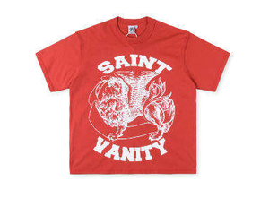 T-shirt Grafica <span class=keywords><strong>Oversize</strong></span> SAINT VANITY da <span class=keywords><strong>Uomo</strong></span> Vintage in Cotone 100% con Design Lavato, 300 Grammi, Maglietta Basica - Vendita all'Ingrosso - Product Image 4