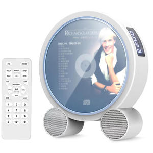 Reproductor de <span class=keywords><strong>CD</strong></span>/DVD Circular de Pared, Dispositivo de Audio y Aprendizaje para el Hogar con Altavoces Dobles y Control Remoto - Product Image 1