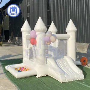 Mini 9ft Inflatable trắng thư bị trả lại nhà Toddler Inflatable trắng lâu đài bouncy/moon thư bị trả lại nhà cho trẻ em sinh nhật trang trí