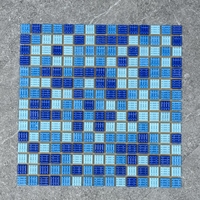 Mosaïque de piscine en verre écologique professionnel de 4 mm - Résistante aux acides et aux alcalis, imperméable, pour projets de piscines de luxe, hôtels et spas