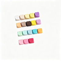 Multi-color Glossy Love Heart Shape 1u Blank Keycap PBT/PC Material for Stress Relief Switch Tester/Mechanical Keyboard
