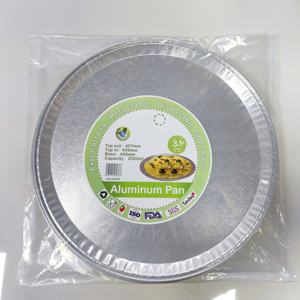 <strong>Disposable</strong> 456*22mm 18"Embossed Round Aluminum Foil Food Container Lasagna <strong>Pan</strong> 4 Round Food Serving Tray <strong>Turkey</strong> <strong>Roast</strong> BBQ Plate - Product Image 4