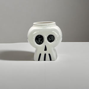 सिरेमिक खोपड़ी के आकार के शेरे हेलोलीन खोपड़ी शेट्रे कलात्मक खोपड़ी - Product Image 5