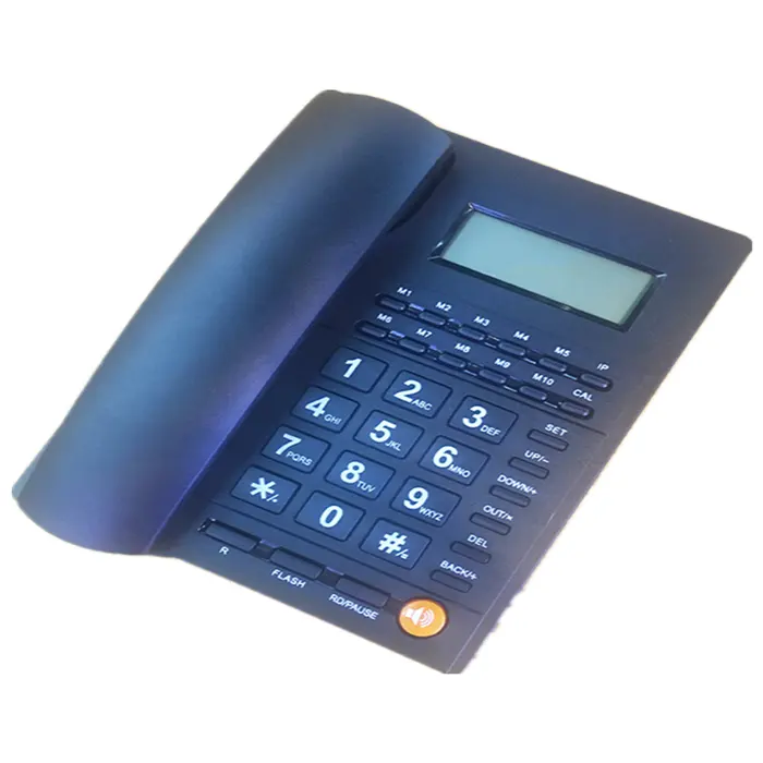 Opptel OPS019 telefoni con filo doppia interfaccia con nome ID colore bianco e nero per la vita domestica e l'ufficio aziendale