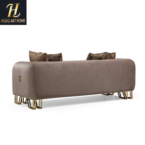 Sofà di lusso italiano di design in tessuto nero di lusso moderno divano in velluto set <span class=keywords><strong>mobili</strong></span> per Villa Groggery grande <span class=keywords><strong>bungalow</strong></span> - Product Image 2