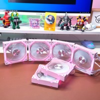 Groothandel 120mm Super ARGB Macho Pink Prism 9PRO NPC's Stille PC Case CPU Gaming Fans & Koeling 5V 3Pin Connector LED Plastic