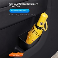 Poubelle de porte de voiture en TPE, multifonctionnelle, séparation sec/humide, anti-poussière, étanche, anti-fuite, boîte de rangement écologique