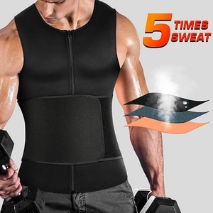 Débardeur de compression pour <span class=keywords><strong>homme</strong></span>, effet sauna et stimulant de transpiration, pour la course, le cyclisme, l'entraînement sportif et la gym - Product Image 2