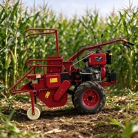 Moissonneuse de maïs de terrasse, mini-récolteuse diesel à une rangée, portée à la main pour usage familial agricole