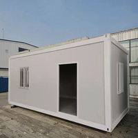 Maison de conteneur de bureau préfabriquée en acier de 20 pieds et 40 pieds Maisons préfabriquées pour villa à usage de toilette