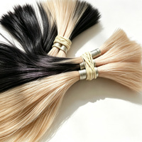 Cabello Humano Remy 100% a Granel, Extensiones de Cabello Liso Natural con Cutícula Alineada, Sin Caída, Compatible con Permanente y Tinte, Venta al por Mayor