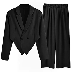 Costume Sportif <span class=keywords><strong>Homme</strong></span> Nouvelle Collection – Ensemble Décontracté Deux Pièces de Qualité Supérieure avec Haut Ample à Manches Longues et <span class=keywords><strong>Pantalon</strong></span> Droit - Product Image 2