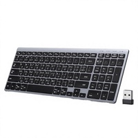 Clavier sans fil UGREEN Slim Silent Dual Mode Bluetooth 5.4 + 2.4G arabe rechargeable 101 touches portable