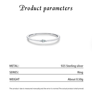 Anillo Minimalista de Plata S925 con Banda Trenzada y Circonita Cúbica, Elegante para Uso Diario - Product Image 4