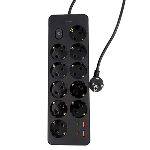 Phổ biến bán Chất lượng cao Power Strip mở rộng ổ cắm EU tiêu chuẩn đa 10 cửa hàng với dây nguồn - Product Image 3