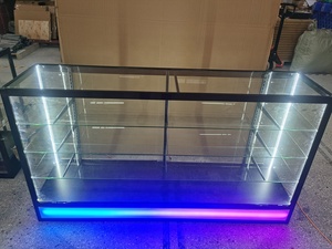 <span class=keywords><strong>2025</strong></span> kính hiện đại tủ trưng bày LED nhiều màu đèn nhiều màu đèn LED cho khói thuốc lá cửa hàng bán lẻ kính trưng bày - Product Image 4