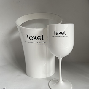 Sáo Rượu Vang Trắng/Sâm Panh Hoa Tulip Thanh Lịch Bằng Nhựa - Product Image 5