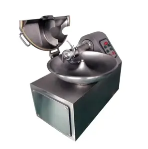 Stainless Steel Meat Bowl Cutter Meat Chopper Machine / Automatic 125L Sausage Meat Bowl Cutter