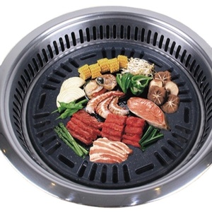 Grille <span class=keywords><strong>de</strong></span> barbecue coréenne Grille <span class=keywords><strong>de</strong></span> barbecue à <span class=keywords><strong>charbon</strong></span> <span class=keywords><strong>de</strong></span> <span class=keywords><strong>bois</strong></span> intégrée <span class=keywords><strong>pour</strong></span> <span class=keywords><strong>restaurant</strong></span> - Product Image 1